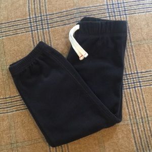 Black fleece joggers